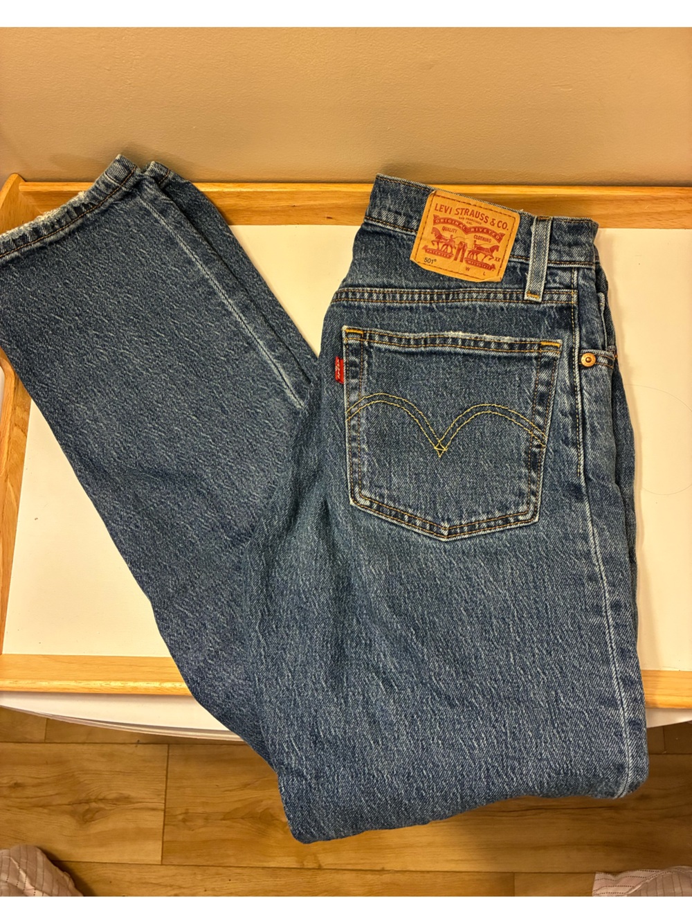 Levi's 501 blue jeans